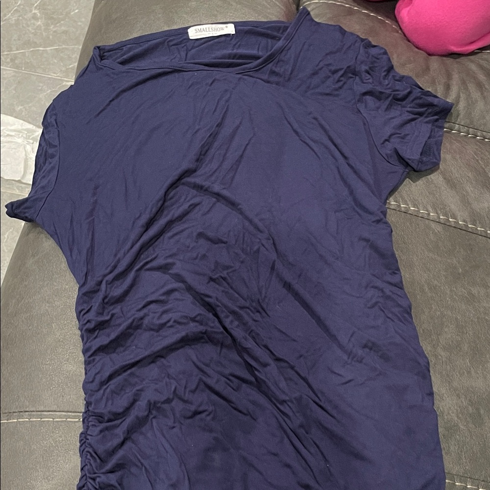 Navy Blue Short Sleeve dress